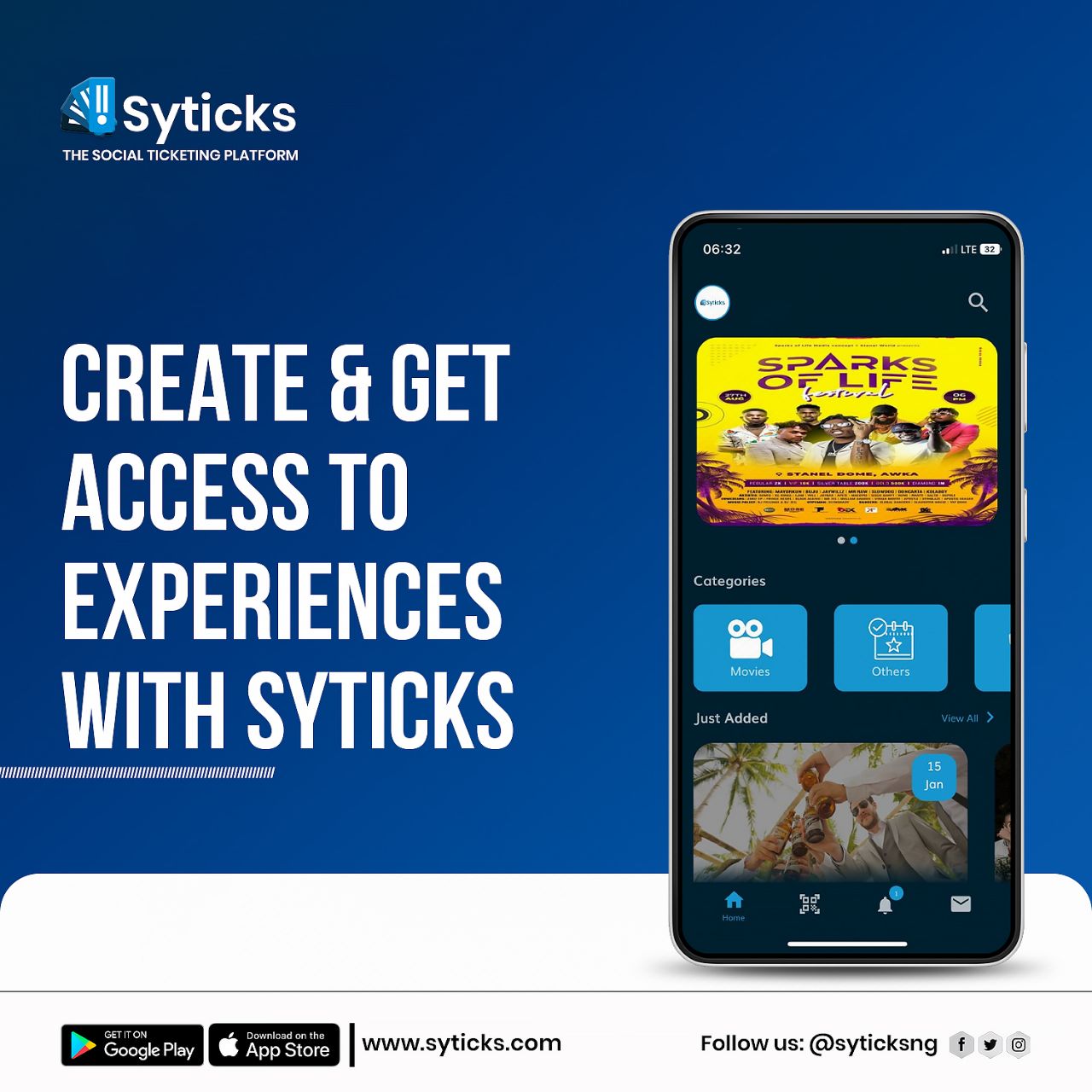 Create And Get Access To Experiences With Syticks