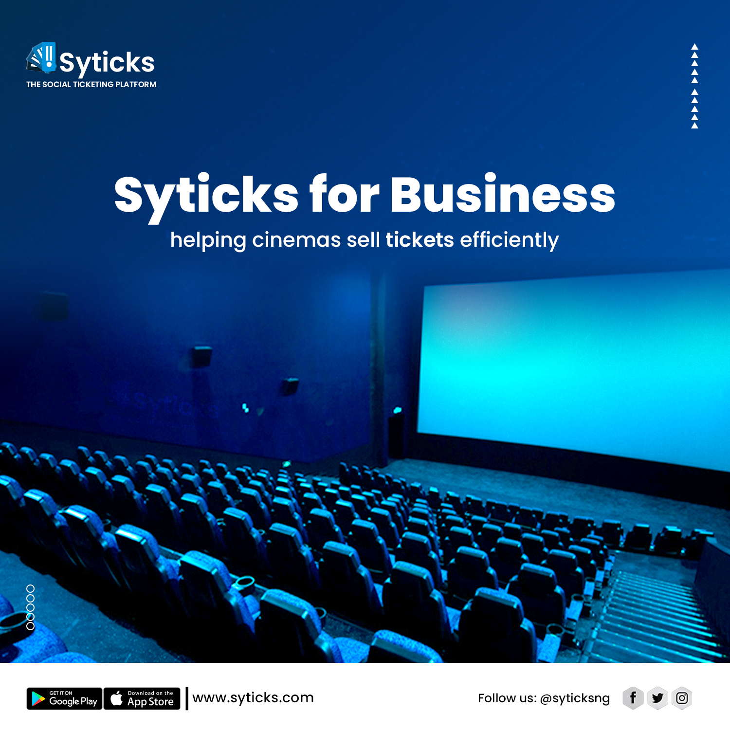 Syticks for business, helping cinemas sell tickets efficiently